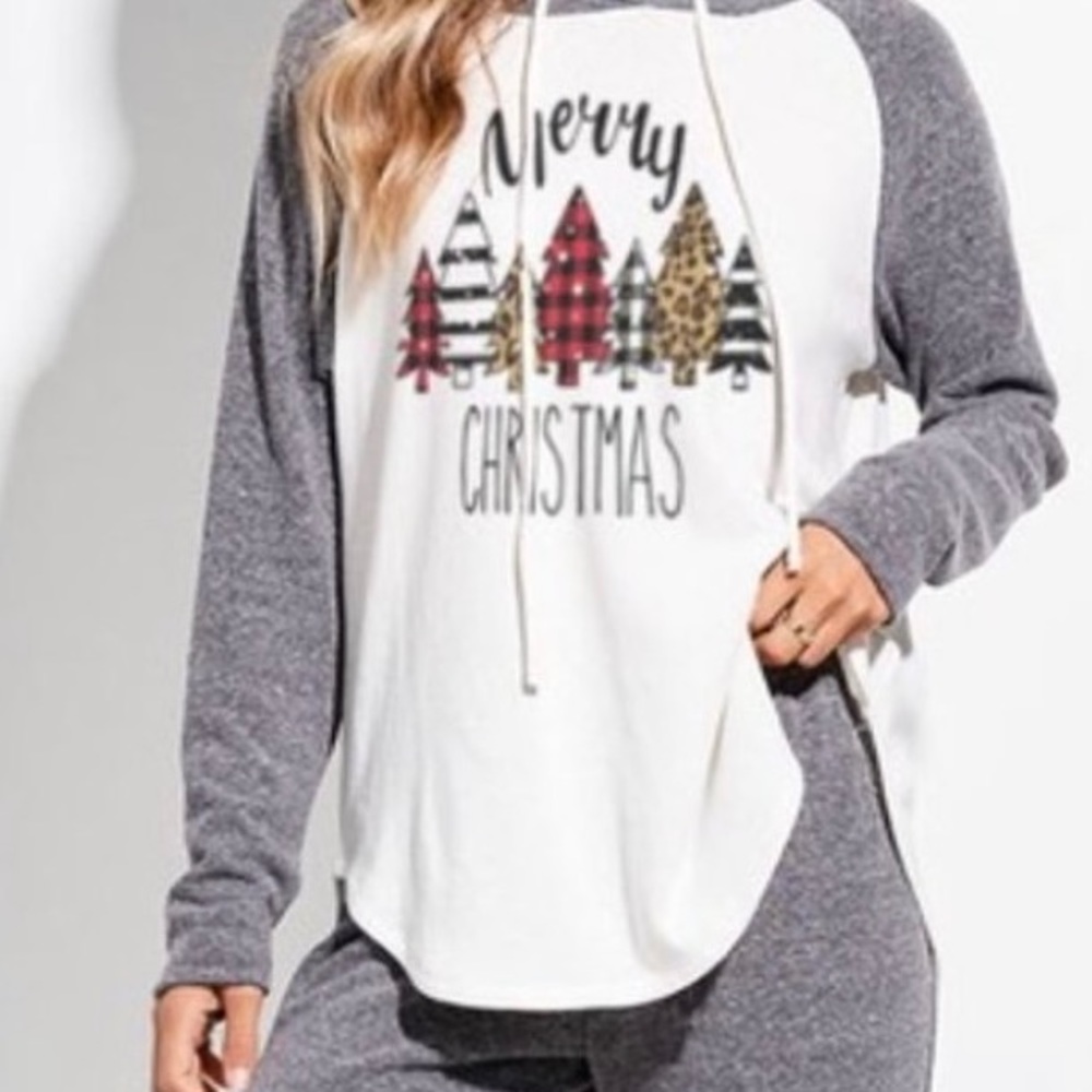 Merry Christmas Hoodie SZ Small